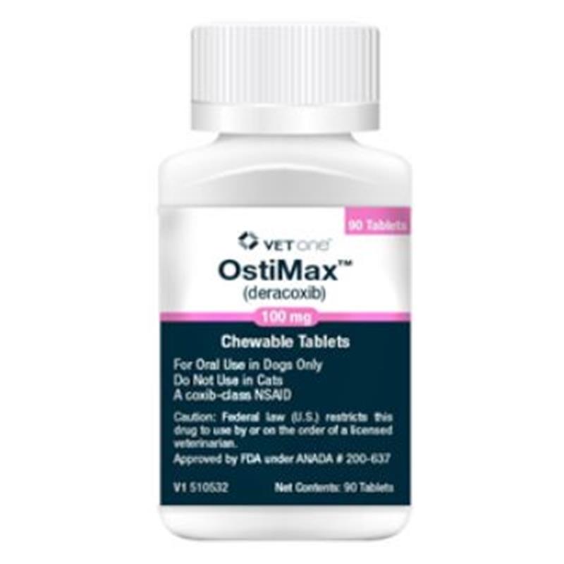 Ostimax (Deracoxib) Chewable Tablets for Dogs 100 mg, 90 Ct.