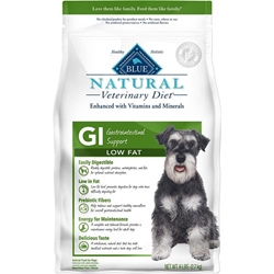 Blue Buffalo Natural Veterinary Diet GI Low Fat Gastrointestinal Support Dog Food 6 lbs