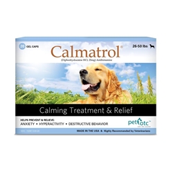 Calmatrol Calming Treatment & Relief for Dogs M 26-50 lbs 20 Gel Caps