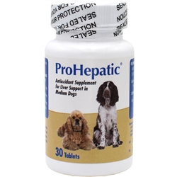 ProHepatic Liver Support Supplement for Medium & Large Dogs 30 Tablets