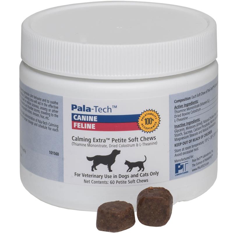 Pala-Tech Calming Extra 60 Petite Soft Chews for Dogs and Cats