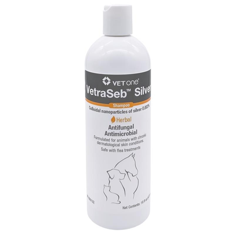VetraSeb Silver Antifungal Antimicrobial Herbal Shampoo, 16 oz