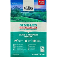 Acana Singles Wholesome Grains Lamb & Pumpkin Dry Dog Food, 4 lbs