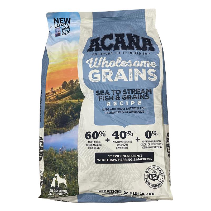 Acana Regionals Wholesome Grains Sea to Stream Dry Dog Food, 22.5 lbs