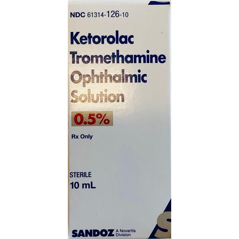 Ketorolac Tromethamine 0.5% Ophthalmic Solution, 10 ml