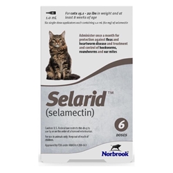 Selarid (selamectin) Topical for Cats 15.1-22 lbs, Taupe (6 Month Supply)