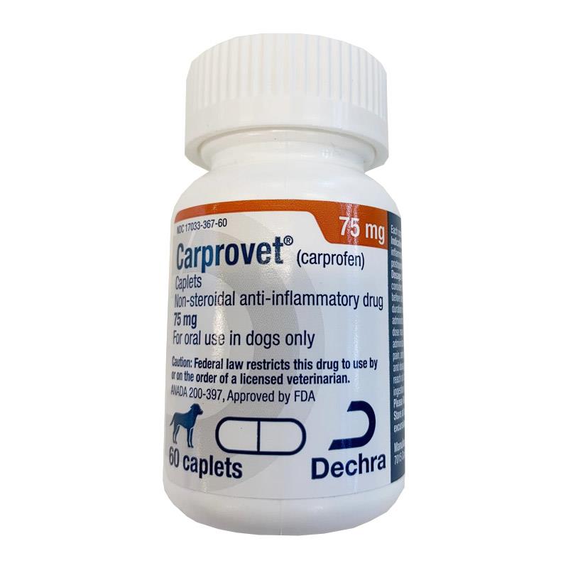 Carprovet (Carprofen) Caplets 75 mg, 60 Ct.