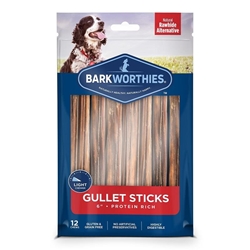 Barkworthies Beef Gullet Sticks 6, 12 pack