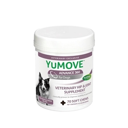 YuMove Advance 360 Hip & Joint Supplement for Dogs, 70 Soft Chews for Medium Dogs (36 lbs to 65 lbs)