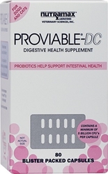 Proviable-DC for Dogs and Cats, 80 Capsules proviable-dc dogs cats 80 capsules multi-strain probiotic contains live microorganisms ensure viability stability protects against gastric degradation 7 key strains restoring intestinal microfloral balance sprinkle petmeds