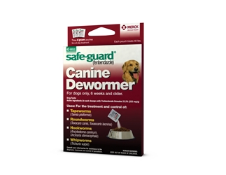 Safe-Guard (Fenbendazole) Canine Wormer, 4 gm