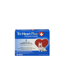 Tri-Heart Plus for Dogs up to 25 lbs, Blue, 6 Pack