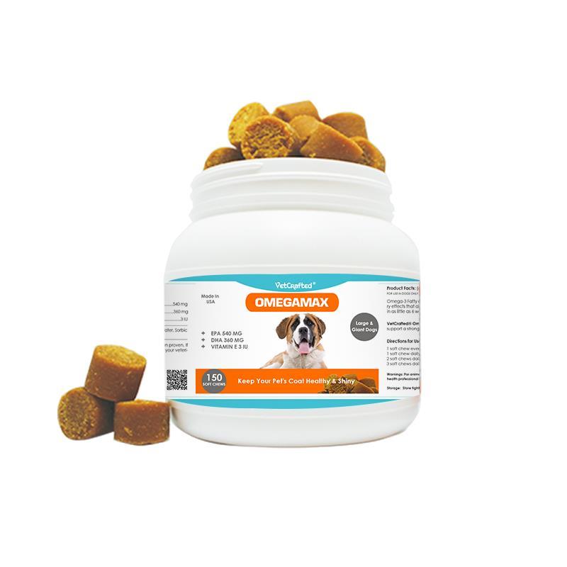 VetCrafted Omega Max Soft Chews for Large and Giant Dogs, 150 ct.