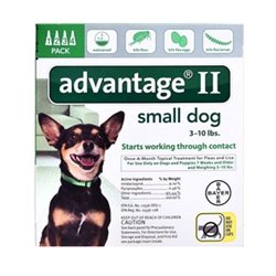 Advantage for Dogs 1-10 lbs, Green, 4 Pack