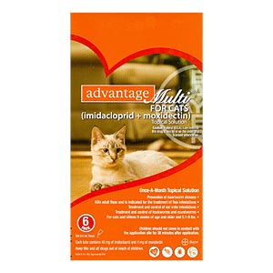 Advantage Multi For Cats and Kittens 5-9 lbs, Orange, 12 Pack