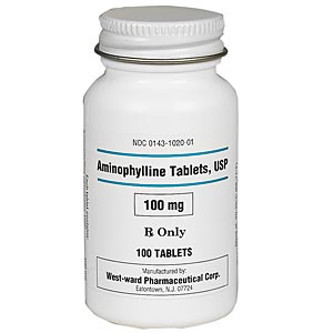 Aminophylline 100 mg, 100 Tablets