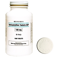 Aminophylline 100 mg, 500 Tablets
