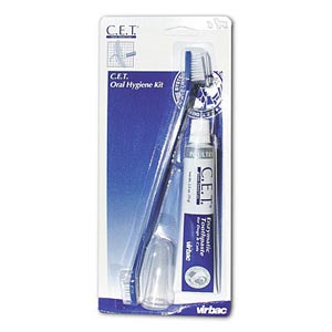 CET Dual-End Toothbrush, Fingerbrush & Enzymatic Toothpaste Oral Hygiene Kit