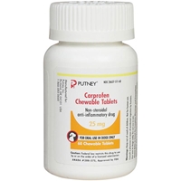 Carprofen 25 mg, 60 Chewable Tablets 