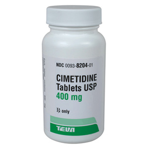 Cimetidine 400 mg, 500 Tablets 