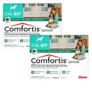 Comfortis for Dogs 20-40 lbs, Green, 12 Pack