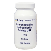 Cyproheptadine 4mg, 1000 Tablets
