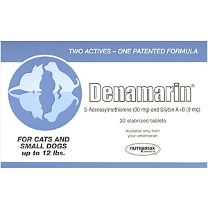 Denamarin for Dogs and Cats up to 12 lbs, Blue, 30 Tablets