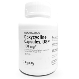 Doxycycline 100 mg, 100 Capsules