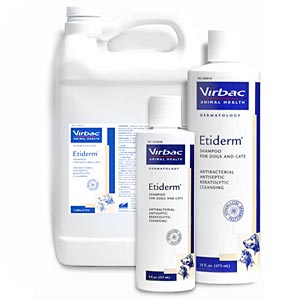 Etiderm Shampoo for Dogs and Cats, Gallon