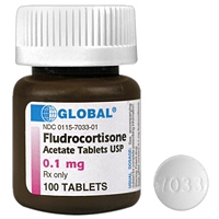 Fludrocortisone Acetate 0.1 mg, 500 Tablets