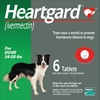 Heartgard for Dogs 26-50 lbs, Green, 6 Chewables