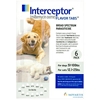 Interceptor for Dogs 51-100 lbs, White, 6 Pack