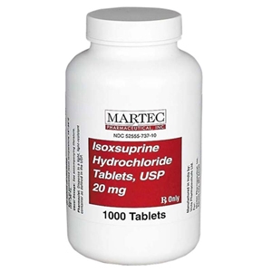 Isoxsuprine 20 mg, 1000 tablets