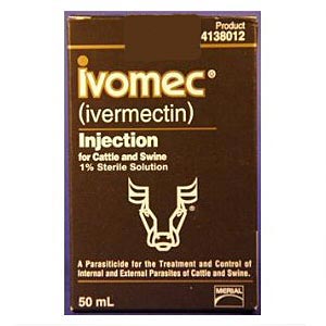 Ivomec (1% Ivermectin) for Cattle & Swine, 50 mL
