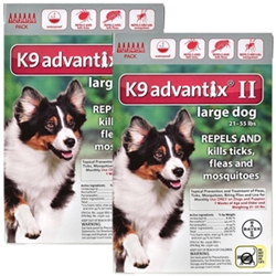 K9 Advantix II for Dogs 21-55 lbs, Red, 12 Pack