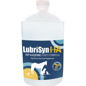 LubriSyn Hyaluronan Joint Supplement for all Animals, Gallon (256 Doses) With Pump