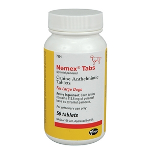 Nemex Tabs for Large Dogs, 50 Tablets