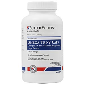 Omega Tri-V Caps for Dogs Over 61 lbs, 60