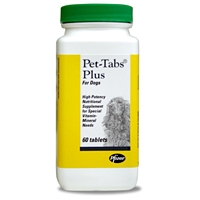 Pet-Tabs Plus Vitamin Mineral Supplement, 60 Tablets