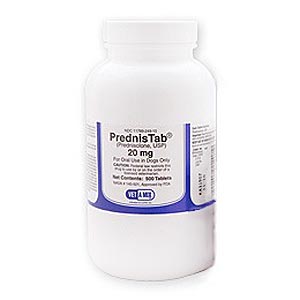 PrednisTab [Prednisolone] 20 mg, 30 Tablets