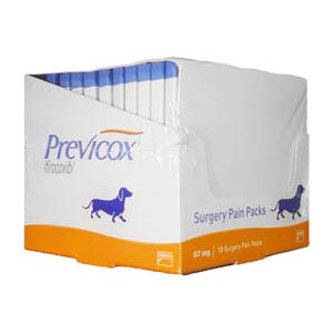 Previcox Surgery Pain Kit, 57 mg, 3 Dose, 10 Packs