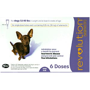 Revolution for Dogs 5-10 lbs, Purple, 6 Pack