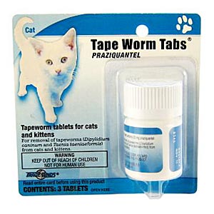 Tape Worm Tabs Feline (Praziquantel) 23 mg, 3 Tablets