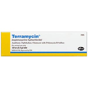 Terramycin Ophthalmic Ointment, 1/8 oz