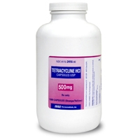 Tetracycline 500 mg, 100 Capsules