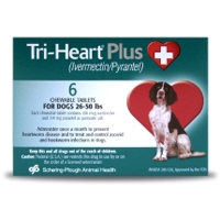 Tri-Heart Plus for Dogs 26-50 lbs, Green, 12 Pack