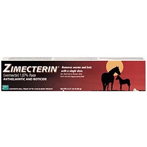 Zimecterin (Ivermectin) Paste 1.87%, 0.21 oz (6.08g)