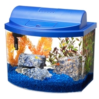 Aqueon Mini Bow Aquarium Kit Blue, 5 gal