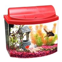 Aqueon Mini Bow Aquarium Kit Red, 5 gal