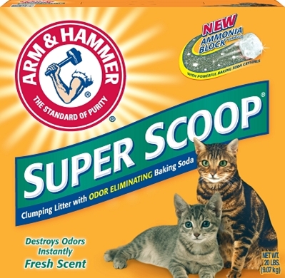 Arm &amp; Hammer Super Scoop Cat Litter, 20 lbs - 2 Pack